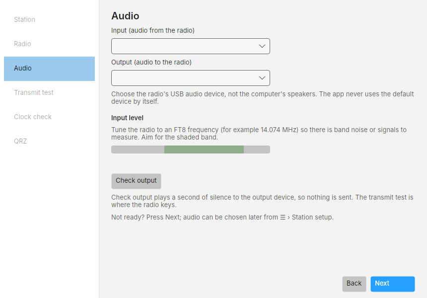Setup step 3: Audio